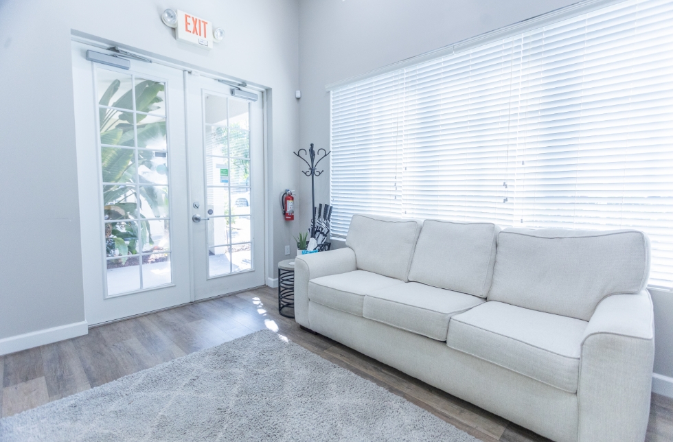 Different shot of dental waiting room